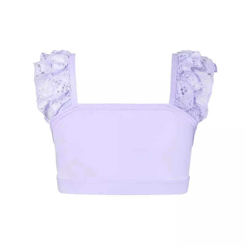 Ruby Lace Crop - Lilac