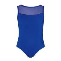 Anna Mesh Leotard - Cobalt