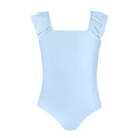 Ruby Mesh Leotard - Baby Blue