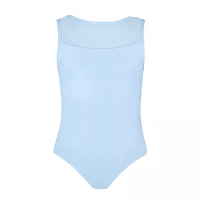 Anna Mesh Leotard - Baby Blue